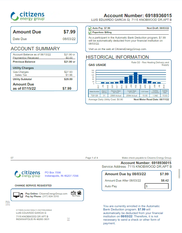  Minol USA business utility bill 